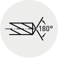 Angolo punta 180°